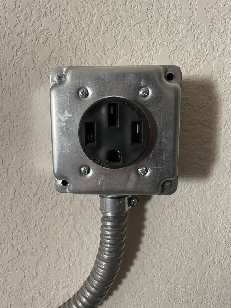 NEMA 14-50 outlet installed for Electrical Panel Upgrade in Polk City